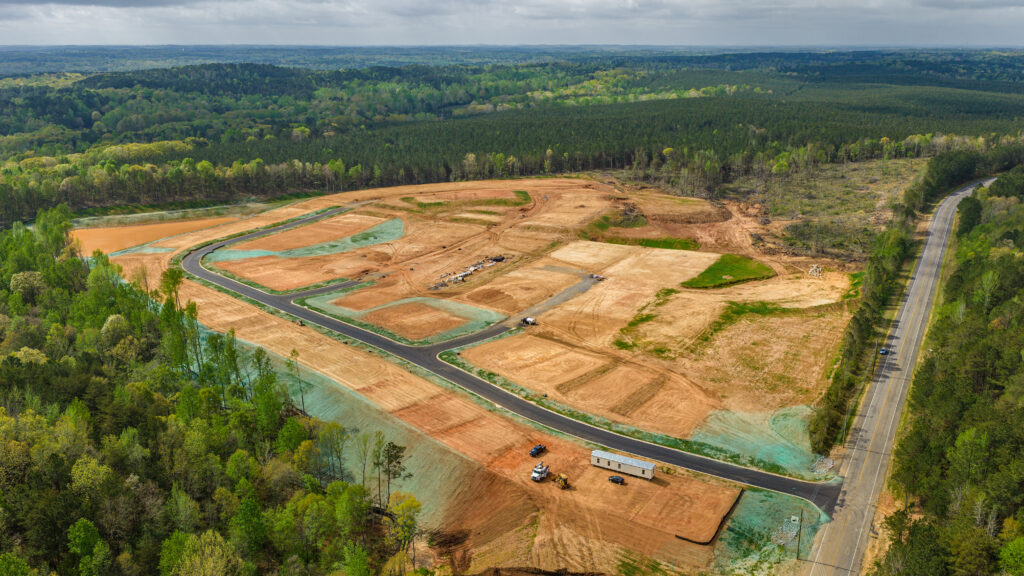 Aerial photo of the Crossings at Woodstock Village