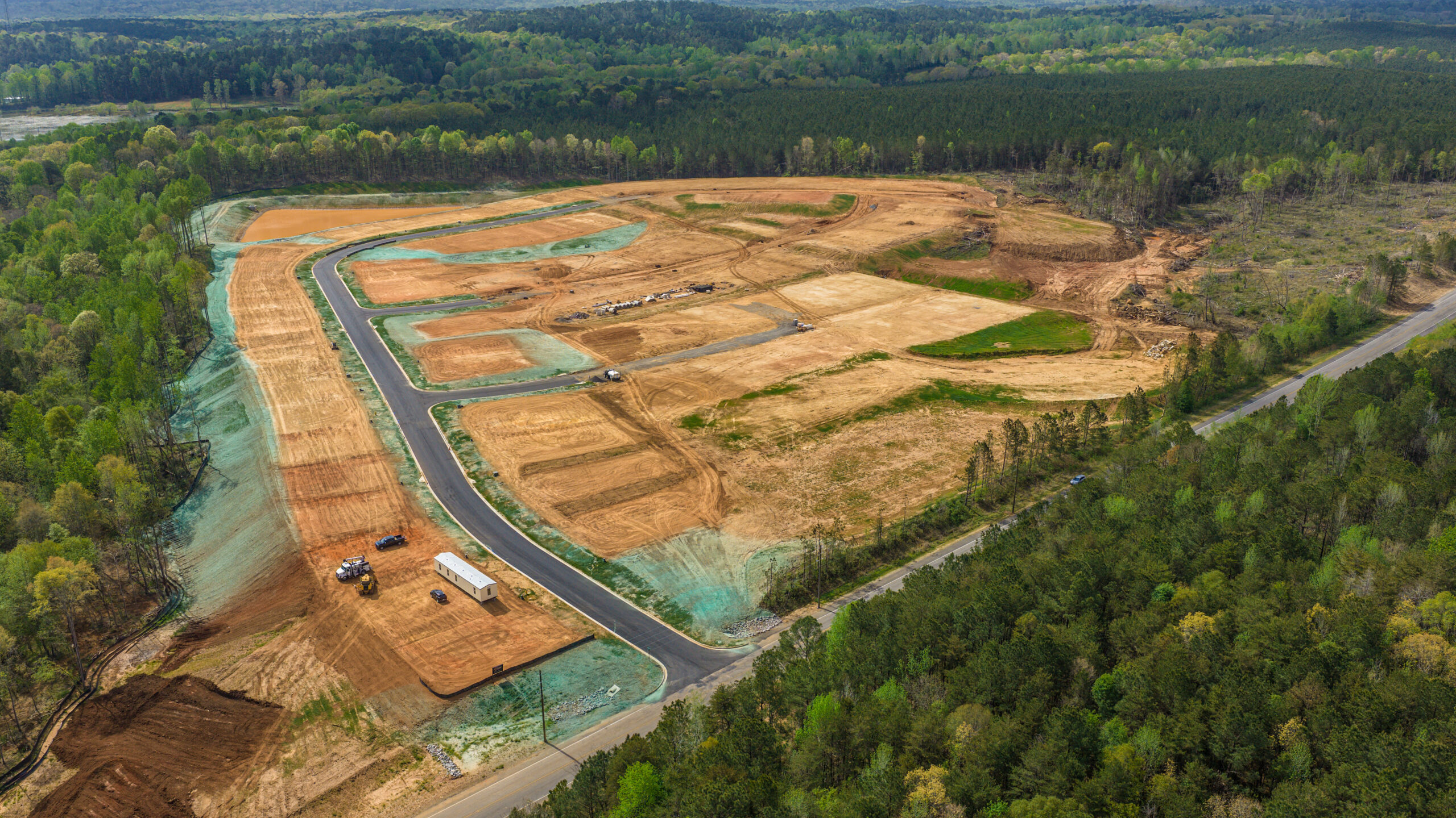 Aerial photo of The Crossing at Woodstock Village